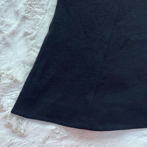 Diane Von Furstenberg DVF Vintage Wool Blend Midi Skirt A Line Workwear Black 6 - Picture 5 of 7
